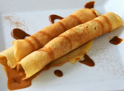 Filloas Rellenas Dulce de Leche